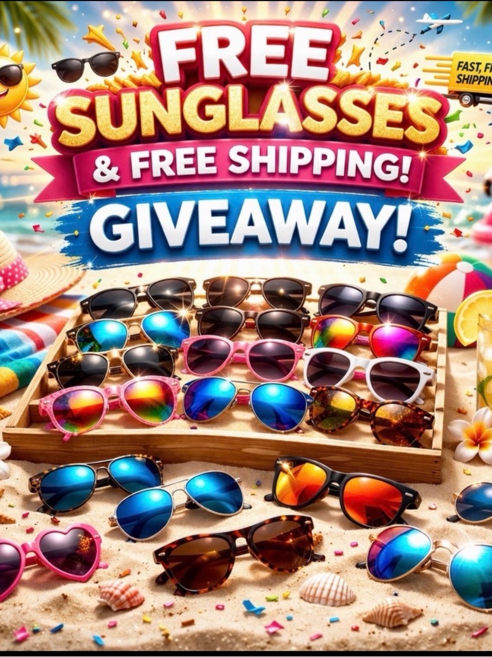 GIVEAWAY SUNGLASSES + FREE SHIPPING